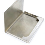 Line Design Card Case Finished In 925 English Hallmarked Sterling Silver