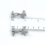 Lion Torpedo Cufflinks In 925 English Hallmarked Sterling Silver 2 Lion Torpedo Cufflinks In 925 English Hallmarked Sterling Silver