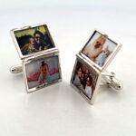 Locket Torpedo Cufflinks In 925 English Hallmarked Sterling Silver