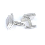 Locket Torpedo Cufflinks Set With Mother Of Pearl In 925 English Hallmarked Sterling Silver 5 Locket Torpedo Cufflinks Set With Mother Of Pearl In 925 English Hallmarked Sterling Silver