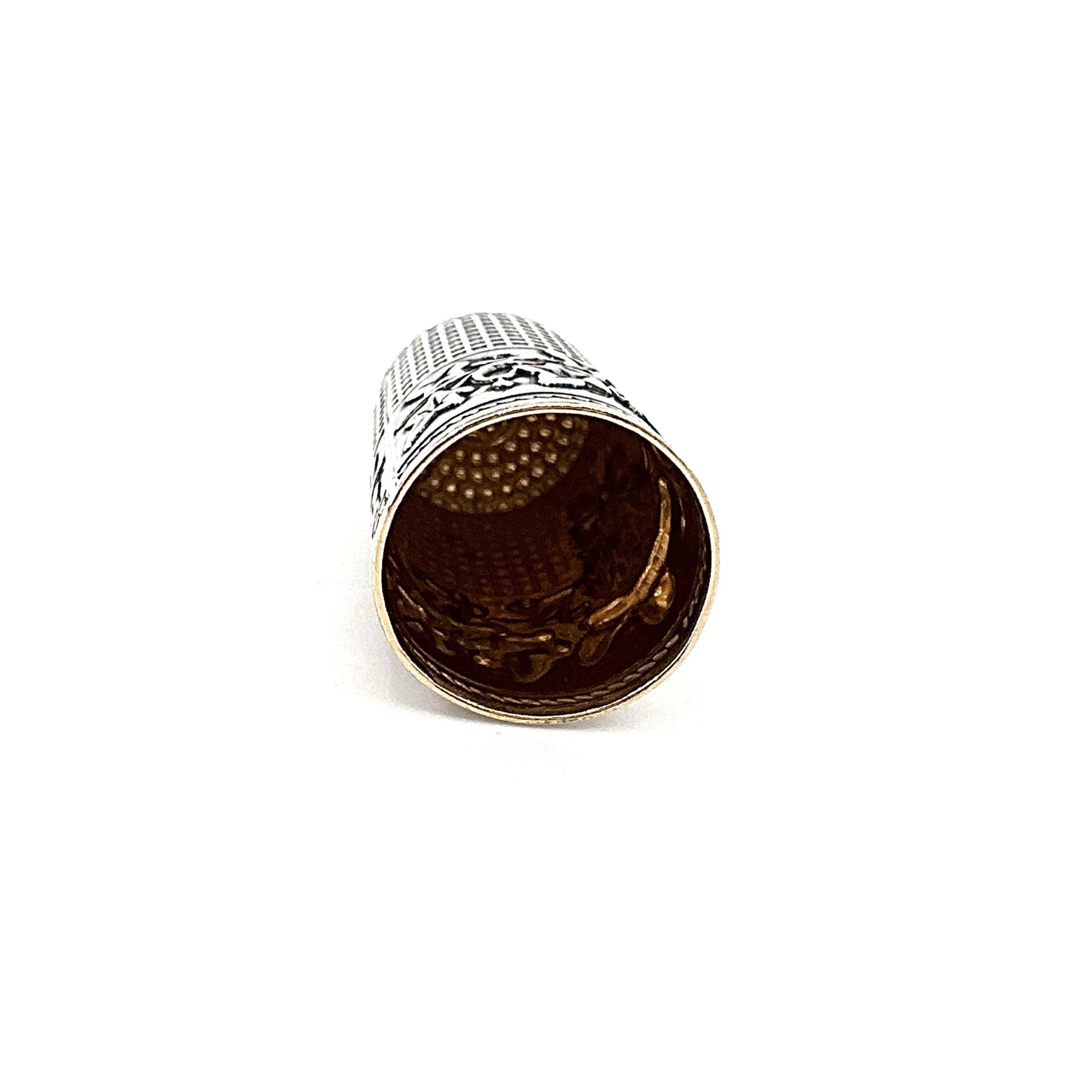 GT488 (6) Owl Thimble Victorian Style Finished In 925 English Hallmarked Sterling Silver