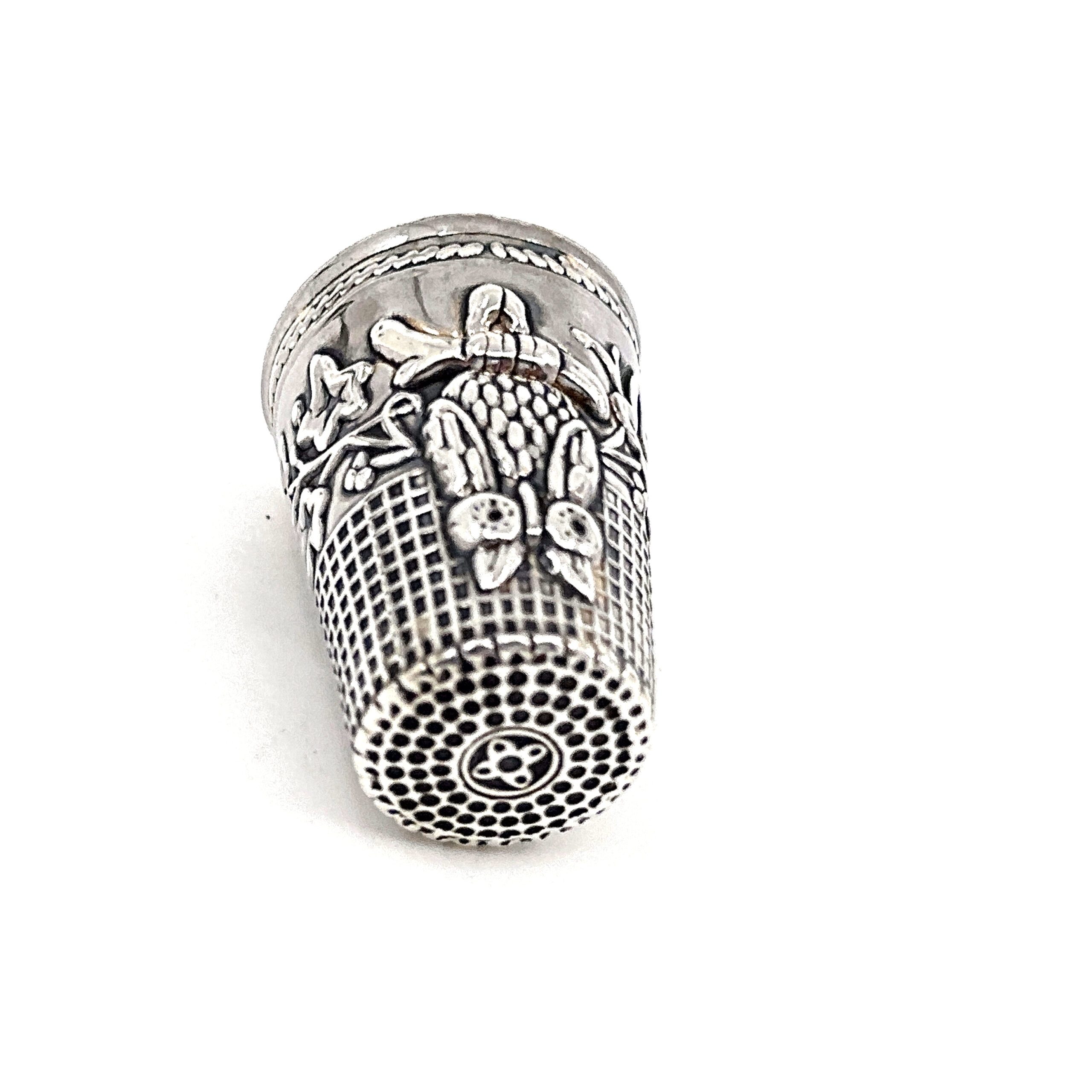 GT488 (5) Owl Thimble Victorian Style Finished In 925 English Hallmarked Sterling Silver