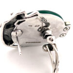 Panther Earrings With Green Agate Marcasite And Emerald Detail Finished In 925 English Hallmarked Sterling Silver