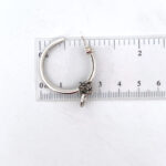 Panther Hoop Earrings Art Deco Style Set With Marcasite Finished In 925 English Hallmarked Sterling Silver