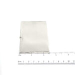 Plain Card Case Finished In 925 English Hallmarked Sterling Silver