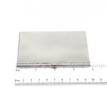 Plain Card Case Finished In 925 English Hallmarked Sterling Silver