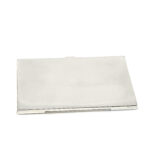 Plain Card Case Finished In 925 English Hallmarked Sterling Silver