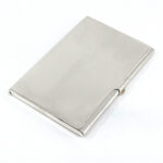 Plain Card Case Finished In 925 English Hallmarked Sterling Silver