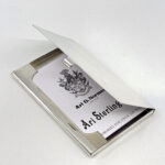 Plain Card Case Finished In 925 English Hallmarked Sterling Silver