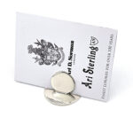 Plain Place Card Holder Finished In 925 English Hallmarked Sterling Silver