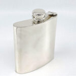 Plain Rectangular Hip Flask Finished In 925 English Hallmarked Sterling Silver 5 Plain Rectangular Hip Flask Finished In 925 English Hallmarked Sterling Silver