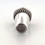 Plain And Patterned Thimble Victorian Style Finished In 925 English Hallmarked Sterling Silver