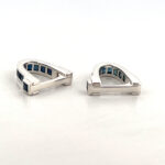 Sapphire Wrap Around Cufflinks Set With Sapphire In 925 English Hallmarked Sterling Silver 4 Sapphire Wrap Around Cufflinks Set With Sapphire In 925 English Hallmarked Sterling Silver