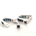 Sapphire Wrap Around Cufflinks Set With Sapphire In 925 English Hallmarked Sterling Silver 5 Sapphire Wrap Around Cufflinks Set With Sapphire In 925 English Hallmarked Sterling Silver