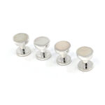 Set Of Four Dress Shirt Studs With Mother Of Pearl, finished in 925 English Hallmarked Sterling Silver 7 Set Of Four Dress Shirt Studs With Mother Of Pearl, finished in 925 English Hallmarked Sterling Silver