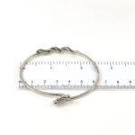 Snake Cuff Bangle Art Deco Style With Marcasite, finished in 925 English Hallmarked Sterling Silver