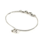 Snake Cuff Bangle Art Deco Style With Marcasite, finished in 925 English Hallmarked Sterling Silver