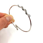 Snake Cuff Bangle Art Deco Style With Marcasite, finished in 925 English Hallmarked Sterling Silver