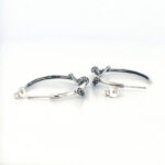 Snake Hoop Earrings Art Deco Style Set With Marcasite Finished In 925 English Hallmarked Sterling Silver 6 Snake Hoop Earrings Art Deco Style Set With Marcasite Finished In 925 English Hallmarked Sterling Silver