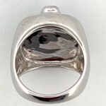 Tiger Head Ring Set With Tiger Eye And Emerald Finished In 925 English Hallmarked Sterling Silver
