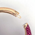 Toucan Cuff Bangle With Enamel And Sparkling Czech Crystals | Art Deco Style Gold Plated