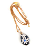 True Love Egg Pendant With Enamel And Sparkling Czech Crystals | Gold Plated