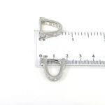 Wrap Around Cufflinks Set With Cubic Zirconia In 925 English Hallmarked Sterling Silver