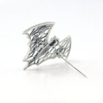 Bat Brooch With Crystals, finished in 925 English Hallmarked Sterling Silver