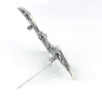 Bat Brooch With Crystals, finished in 925 English Hallmarked Sterling Silver