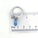 Victorian Style Ring Set With Blue Crystal And Czech Crystals Finished In 925 English Hallmarked Sterling Silver