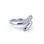 Ring Set With Czech Crystals Finished In 925 English Hallmarked Sterling Silver
