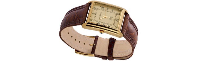 WTCH16-4.jpg Rectangular Watch With Brown Leather Strap And Blue Sapphire Winder Finished In 925 English Hallmarked Sterling Silver