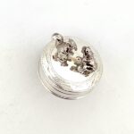Dancing Squirrel and Hippo Pill Box 925 Sterling Silver English Hallmarks Ari D Norman