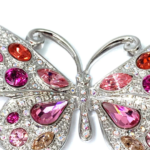 Butterfly Choker Necklace with Sparkling Czech Crystals – Rhodium Plated 7 Butterfly Choker Necklace with Sparkling Czech Crystals – Rhodium Plated