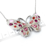 Butterfly Choker Necklace with Sparkling Czech Crystals – Rhodium Plated 6 Butterfly Choker Necklace with Sparkling Czech Crystals – Rhodium Plated