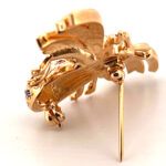 Bee Brooch With Sparkling Czech Crystals | Gold Plated