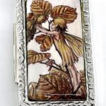 Autumn Flower Fairy 925 Sterling Silver Enamel Pill Box 6 Autumn Flower Fairy 925 Sterling Silver Enamel Pill Box