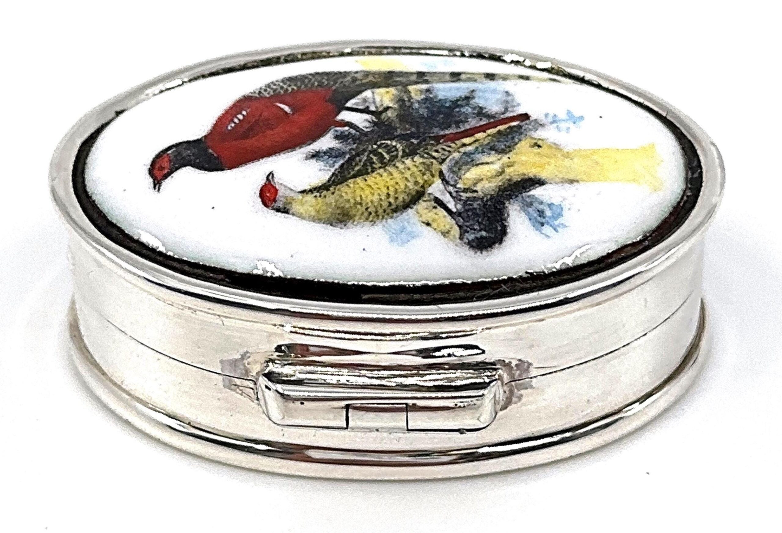 il-fullxfull.7107263057-edf9-il-fullxfull.7107263057-edf9.jpg Sterling Silver Pheasant and Grouse Enamel Pill Box