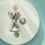 Sterling Silver Sculptural Bow Tie Choker Necklace