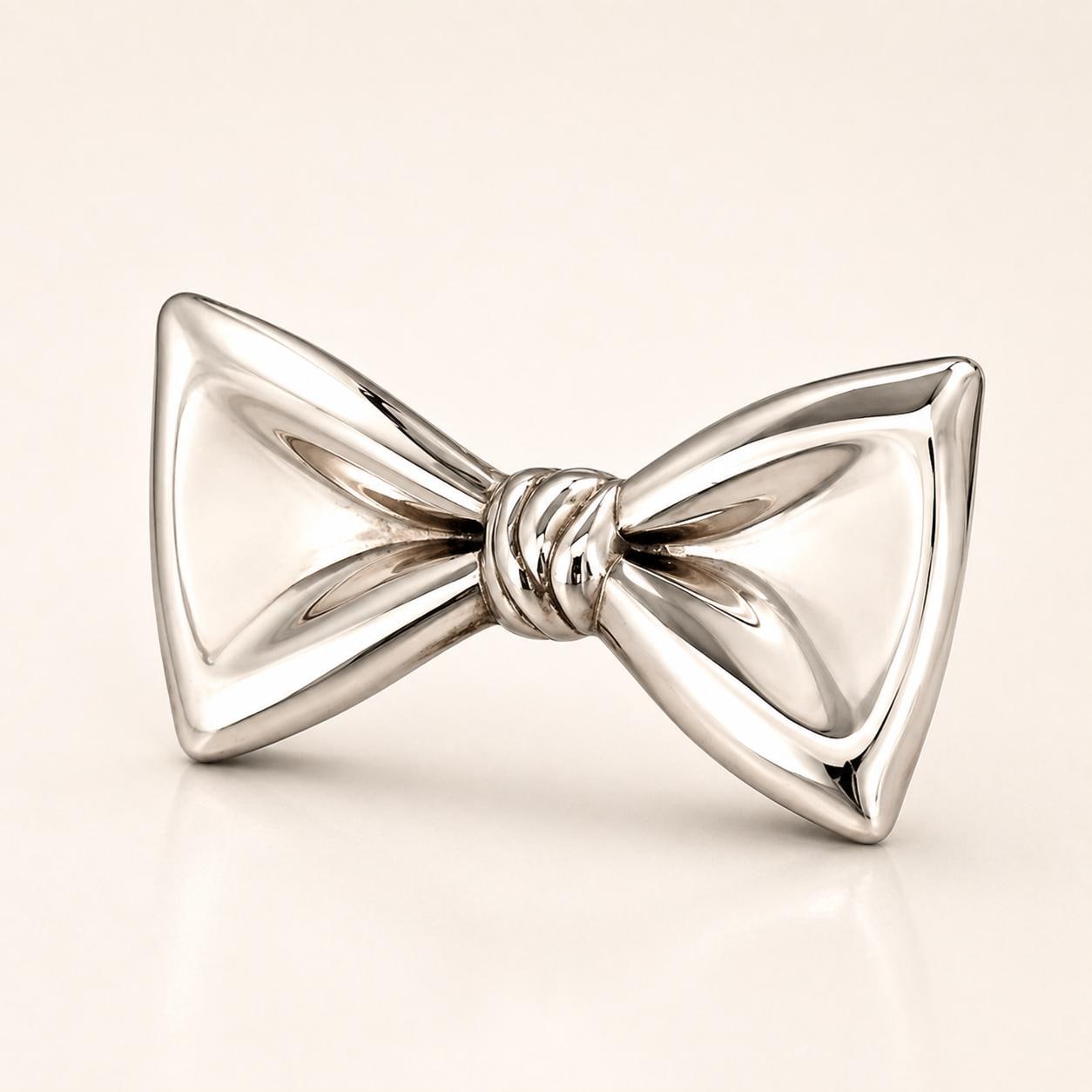 il-fullxfull.7965141900-edv0-il-fullxfull.7965141900-edv0-4.jpg Sterling Silver Sculptural Bow Tie Choker Collar Necklace