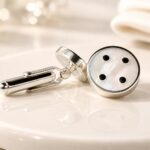 Sterling Silver Mother of Pearl Cufflink and Stud Set