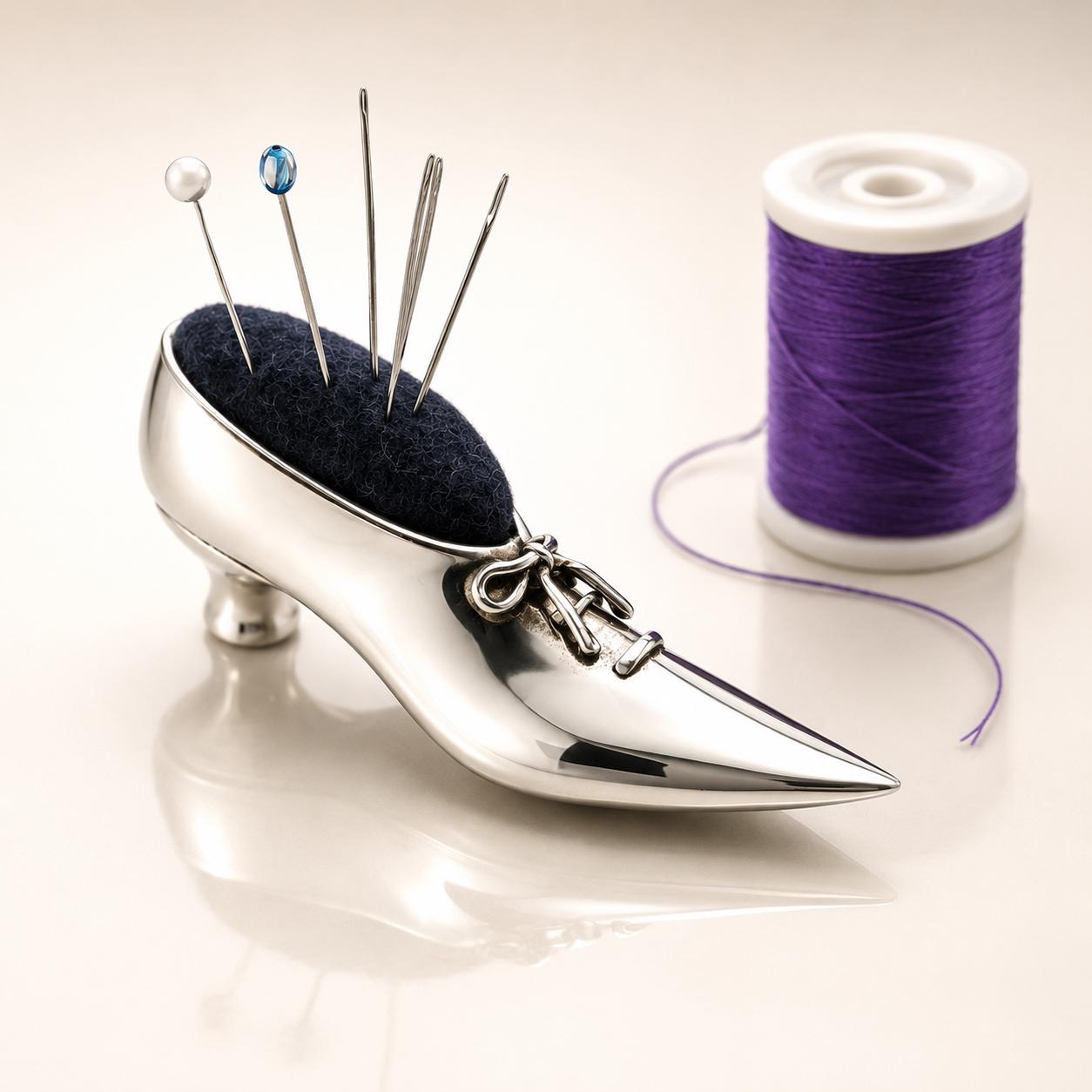 il-fullxfull.8006459568-cz2z-il-fullxfull.8006459568-cz2z.jpg Hallmarked Sterling Silver Miniature Shoe Pin Cushion