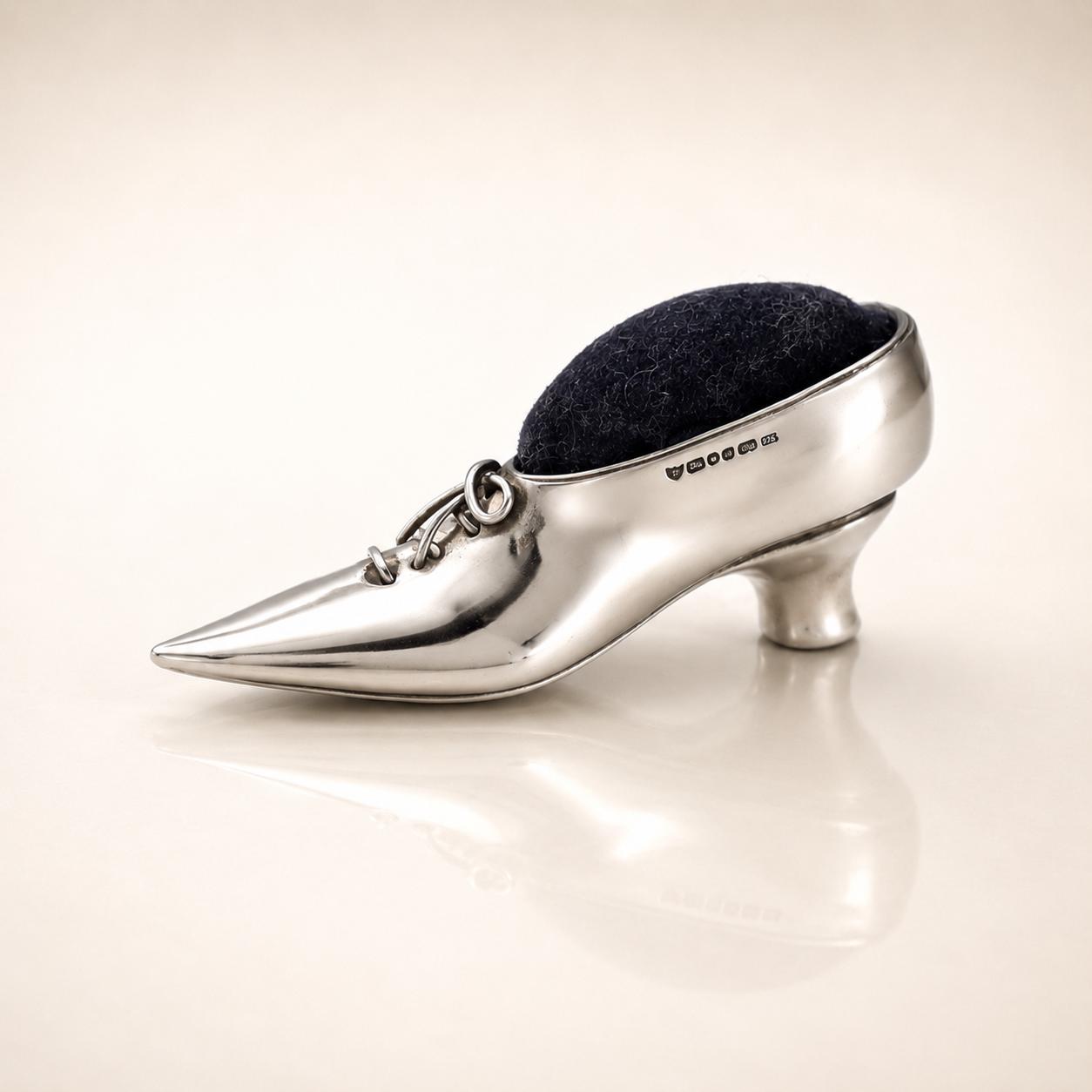 il-fullxfull.8054375495-o0ch-il-fullxfull.8054375495-o0ch.jpg Hallmarked Sterling Silver Miniature Shoe Pin Cushion