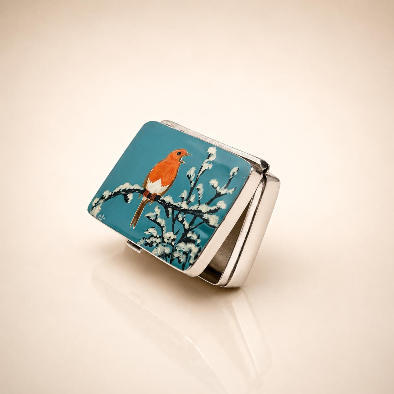 il-fullxfull.8054379105-fv20-il-fullxfull.8054379105-fv20.jpg Hand-Painted Robin Enamel Sterling Silver Pill Box
