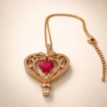 July Ruby Swarovski Crystal Heart Pendant Necklace 2 July Ruby Swarovski Crystal Heart Pendant Necklace
