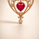 July Ruby Swarovski Crystal Heart Pendant Necklace 5 July Ruby Swarovski Crystal Heart Pendant Necklace