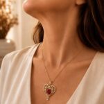 July Ruby Swarovski Crystal Heart Pendant Necklace 3 July Ruby Swarovski Crystal Heart Pendant Necklace