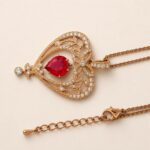 July Ruby Swarovski Crystal Heart Pendant Necklace 4 July Ruby Swarovski Crystal Heart Pendant Necklace