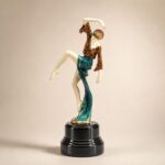 Autumn Dancer Art Deco Bronze Statuette by Baranite