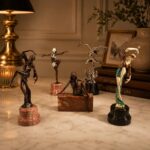 Autumn Dancer Art Deco Bronze Statuette by Baranite